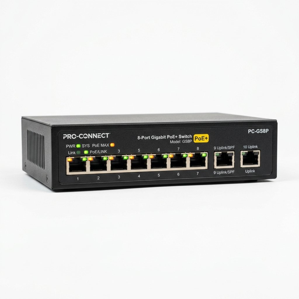 Switch PoE 8 Puertos